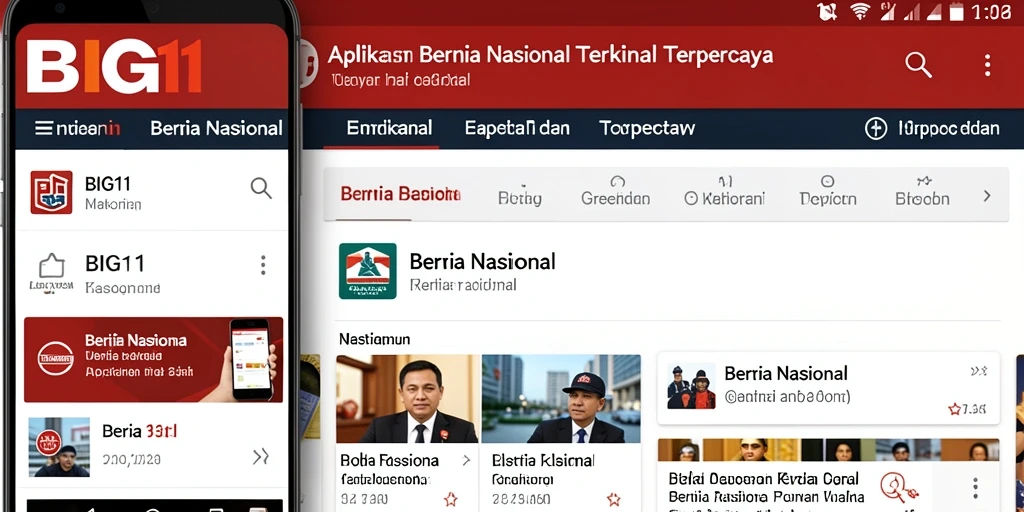 Tampilan antarmuka aplikasi BIG11 yang informatif dan menarik.