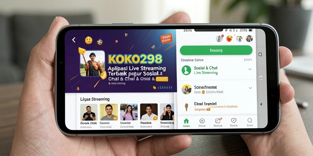 Antarmuka KOKO288 yang menarik dan fungsional untuk Live Streaming.