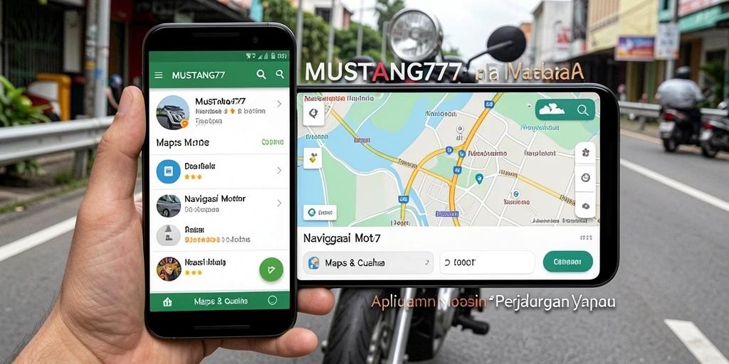 Antarmuka MUSTANG77 yang informatif untuk navigasi motor.