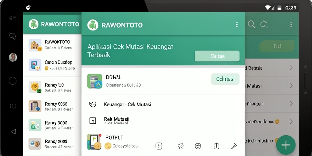Tampilan antarmuka RAWONTOTO yang jelas dan mudah digunakan.