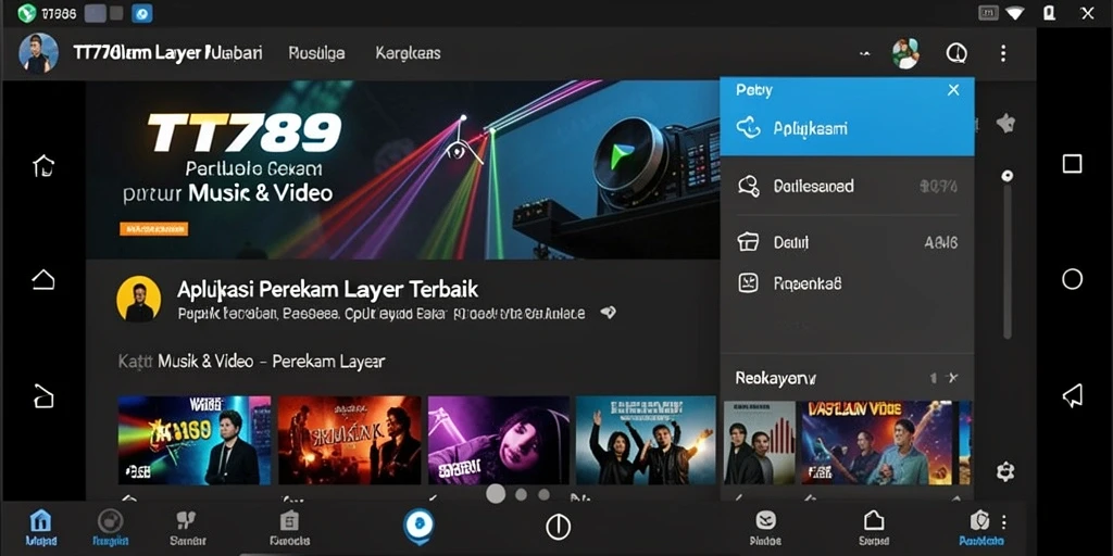 Antarmuka aplikasi Perekam Layar TT789 yang menarik dan mudah digunakan.