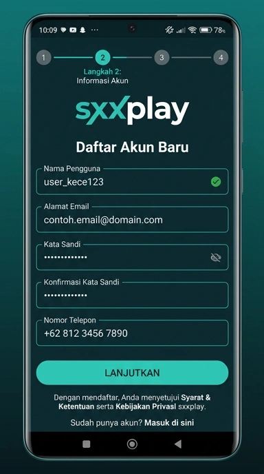 Registrasi Akun sxxplay untuk Pengguna Android Indonesia